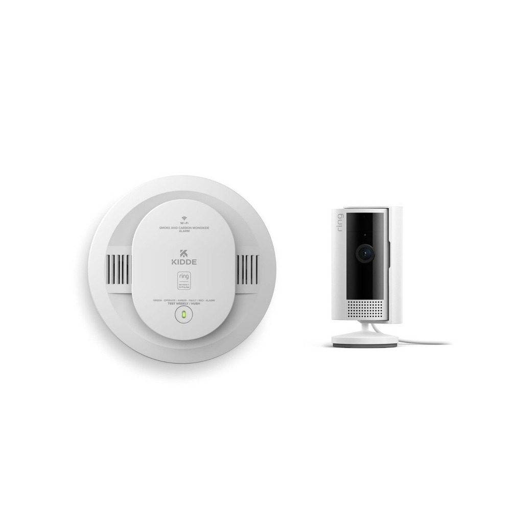 KIDDE Battery Smart Smoke & Carbon Monoxide Alarm + Ring Indoor Cam - Bundle